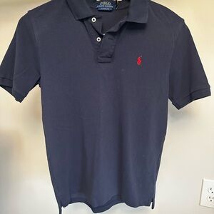 Ralph Lauren Men’s Navy Polo with Red Pony Embroidery